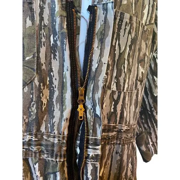 Walls USA Camo Unlined Coveralls Men’s L Altered Cropped Utility Workwear - Picture 7 of 16